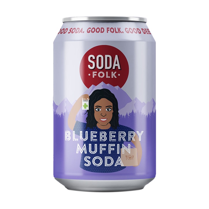 Soda Folk Blueberry Muffin Soda 330ml