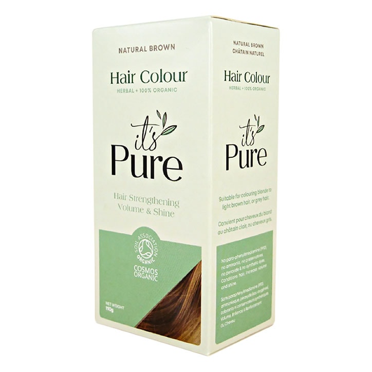 It's Pure Organic Herbal Hair Colour Natural Brown 110g-1