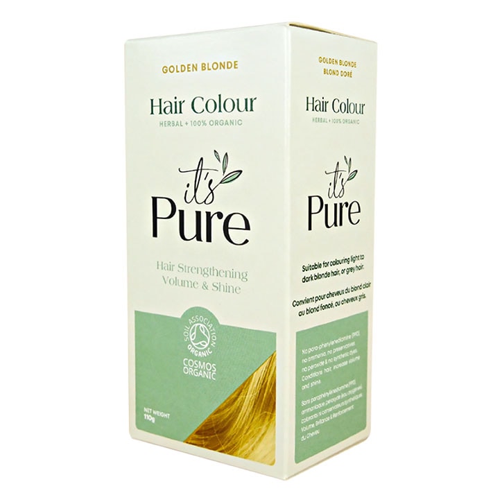 It's Pure Organic Henna Hair Colour Golden Blonde 110g-1