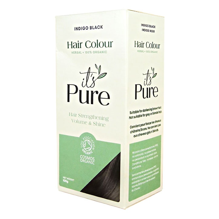 It's Pure Organic Herbal Hair Colour Indigo Black 100g| Holland & Barrett