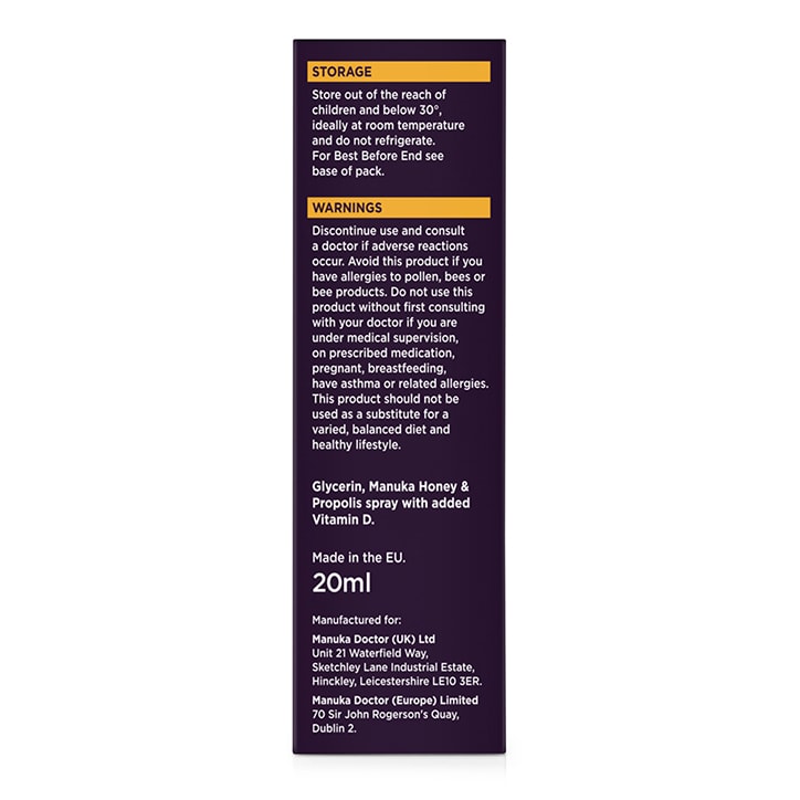 Manuka Doctor Immune Defence Spray 100 M.E.D 20ml image 4