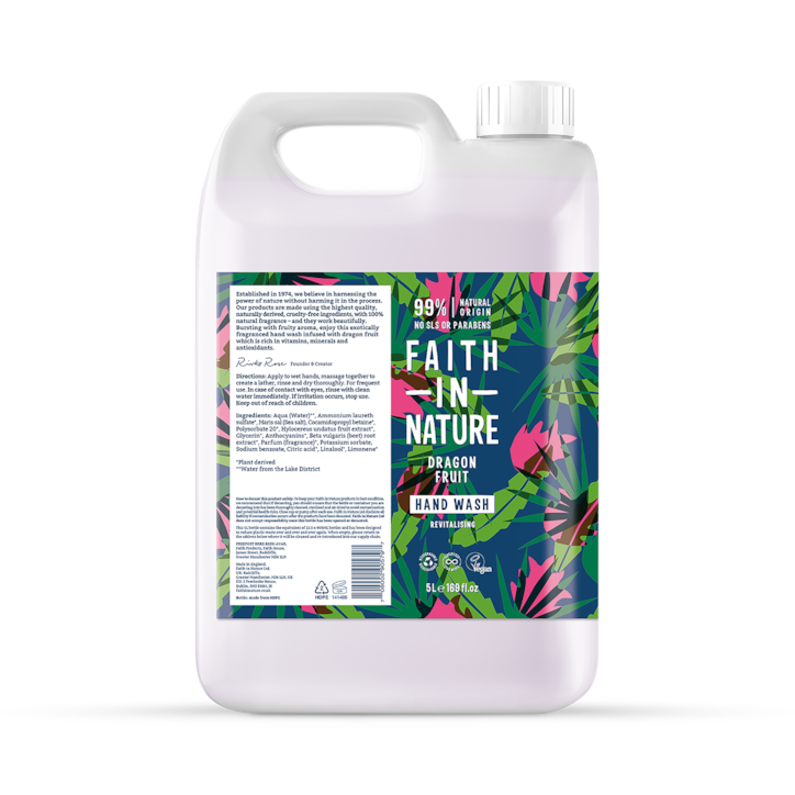 Faith in Nature Dragon Fruit Hand Wash 5 Litre image 1