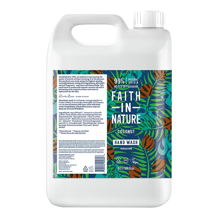 Faith in Nature Coconut Hand Wash 5 Litre