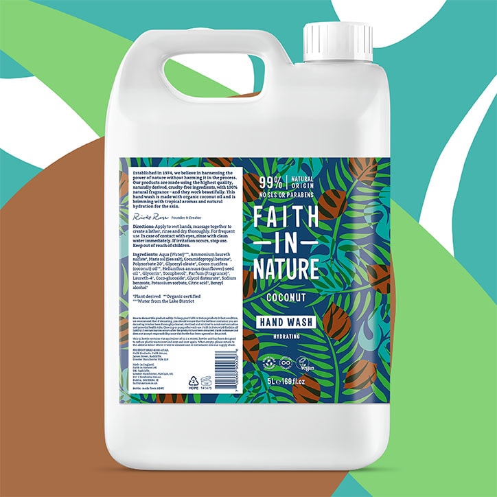 Faith in Nature Coconut Hand Wash 5 Litre image 2