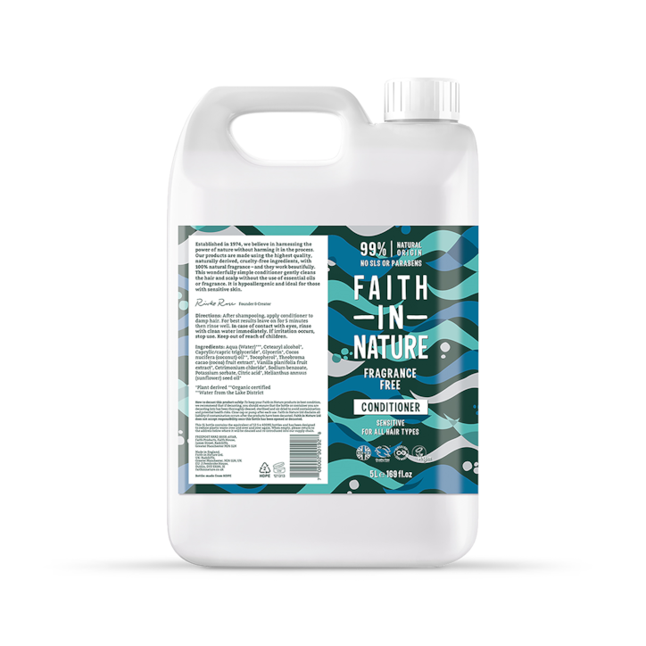 Faith in Nature Fragrance Free Conditioner 5L image 1