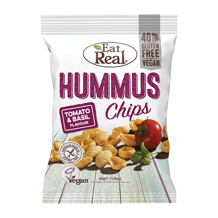 Eat Real Tomato & Basil Hummus Chips 45g