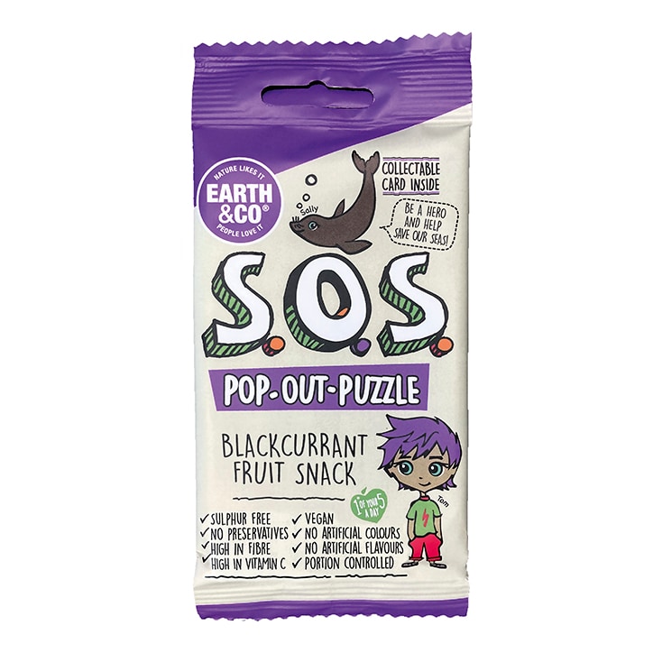 SOS Blackcurrant Fruit Snack 20g image 1