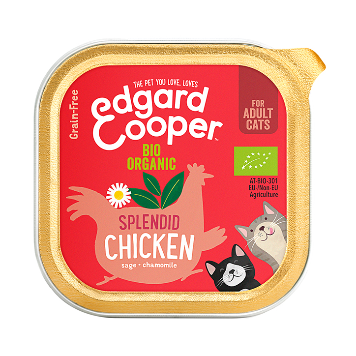 Edgard & Cooper Organic Chicken Cat Wet Adult Cup 85g-1