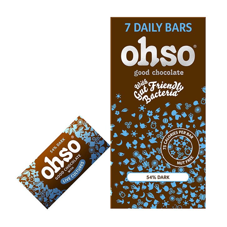 Ohso 54% Dark Chocolate Bar 7 x 13.5g image 1