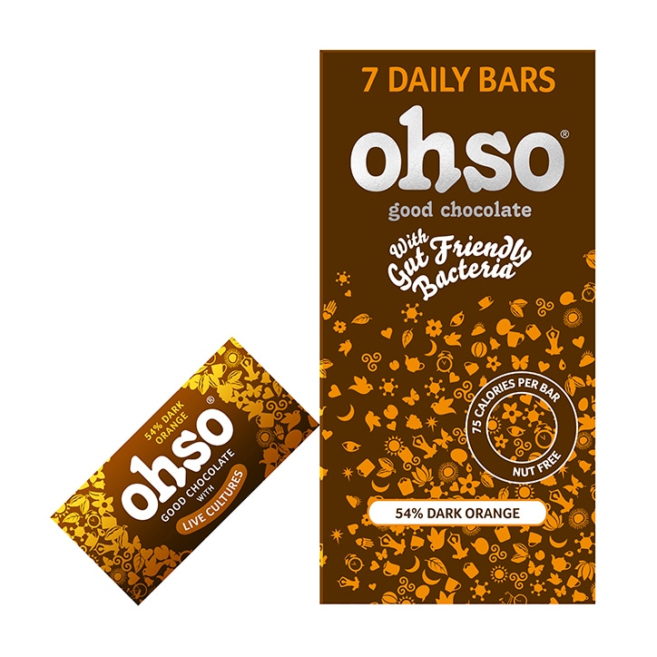 Ohso 54% Dark Chocolate Orange Bar 7 x 13.5g image 1