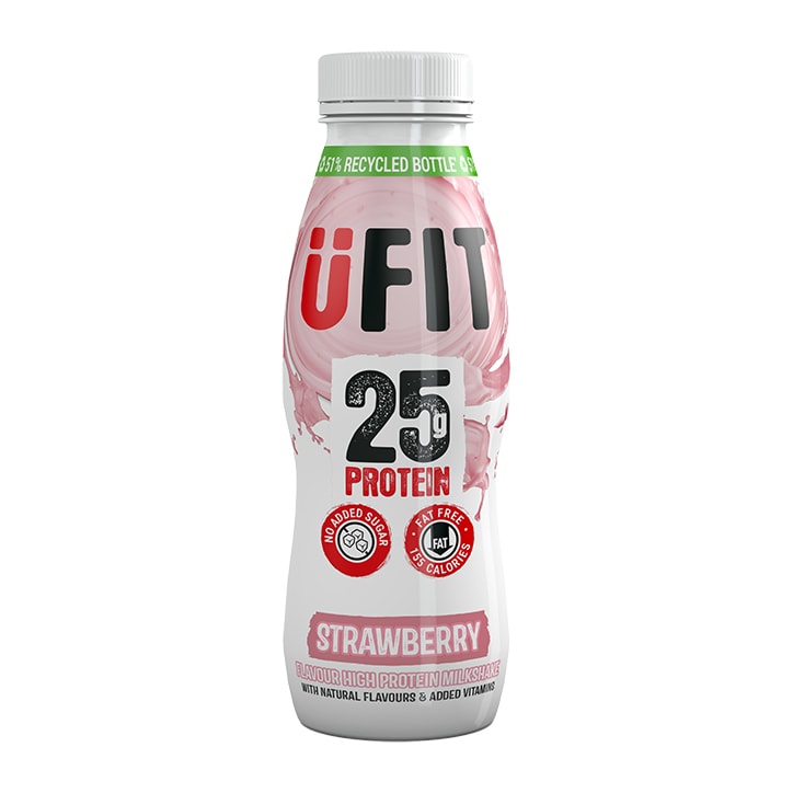 UFIT 25g High Protein Shake Drink Strawberry 330ml