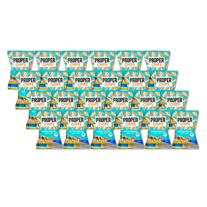 Properchips Salt & Vinegar Lentil Chips Full Box 24 x 20g image 1