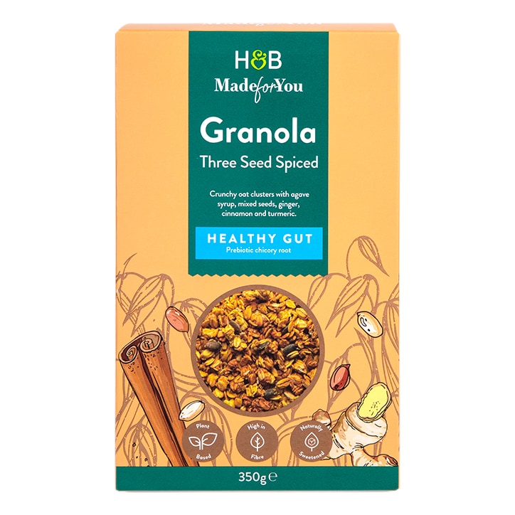 Holland & Barrett Made for You Three Seed Spiced Healthy Gut Granola 350g