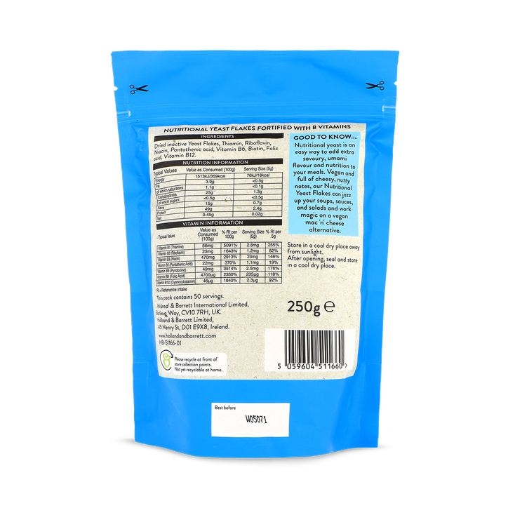Holland & Barrett Nutritional Yeast Flakes 250g image 2