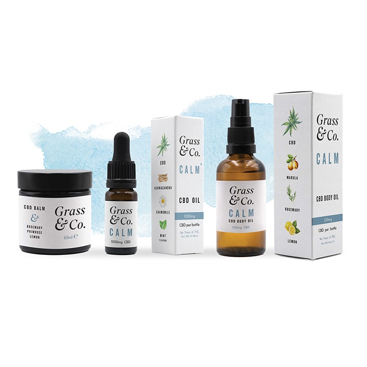 Grass & Co. CALM CBD Body Balm 300mg with Rosemary, Primrose & Lemon 60ml image 4