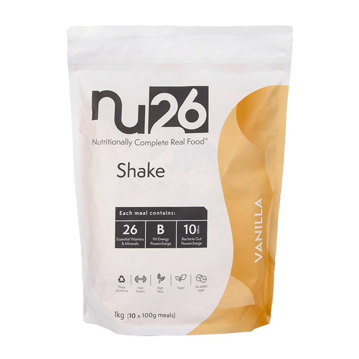 NU26 Nutritionally Complete Real Food Vanilla Shake 1kg-1
