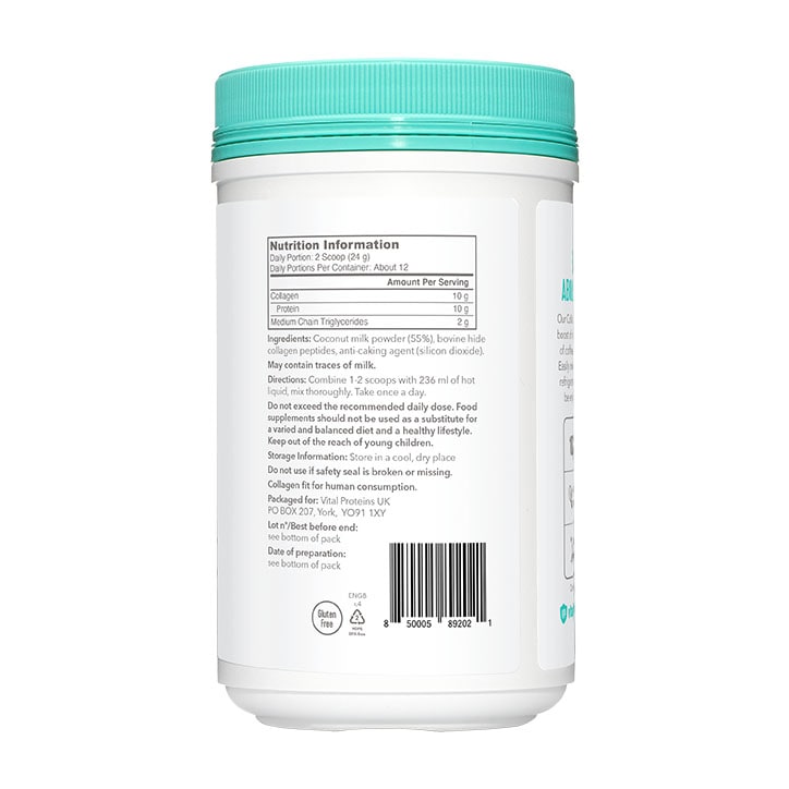 Vital Proteins Collagen Creamer Coconut Flavour 293g image 3