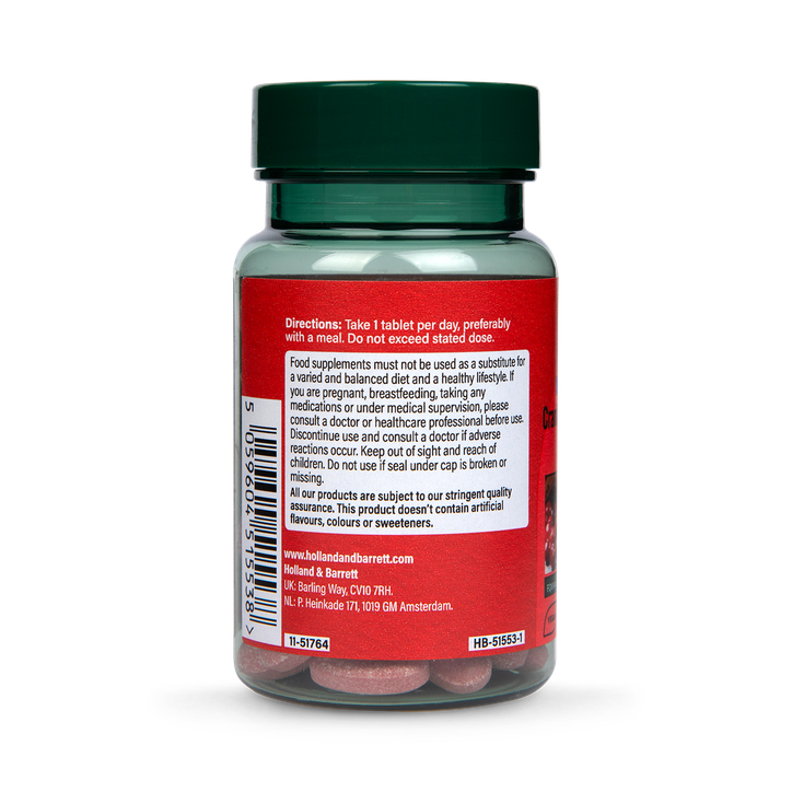 Holland & Barrett High Strength Cranberry Extract 400mg 60 Tablets image 2