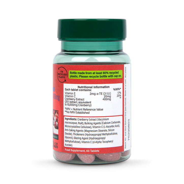 Holland & Barrett High Strength Cranberry Extract 400mg 60 Tablets image 3