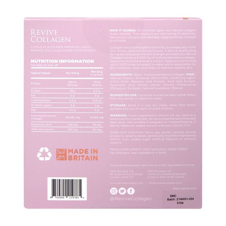 Revive Collagen Premium Liquid Marine Collagen Drink 8,500mgs 28 Sachets-2