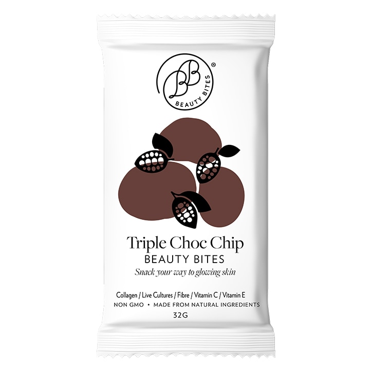 Krumbled Foods Beauty Bites Triple Chocolate Chip Brownie Flavour 1 x 32g-1