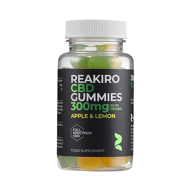 Reakiro CBD 10mg Apple & Lemon Flavour 30 Gummies image 1