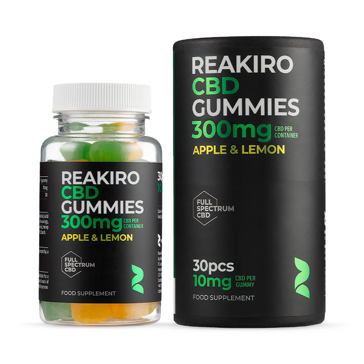 Reakiro CBD 10mg Apple & Lemon Flavour 30 Gummies