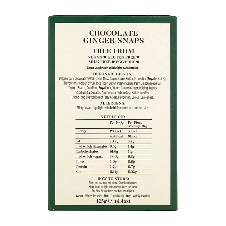 Lazy Day Foods Chocolate Ginger Snaps 125g image 2