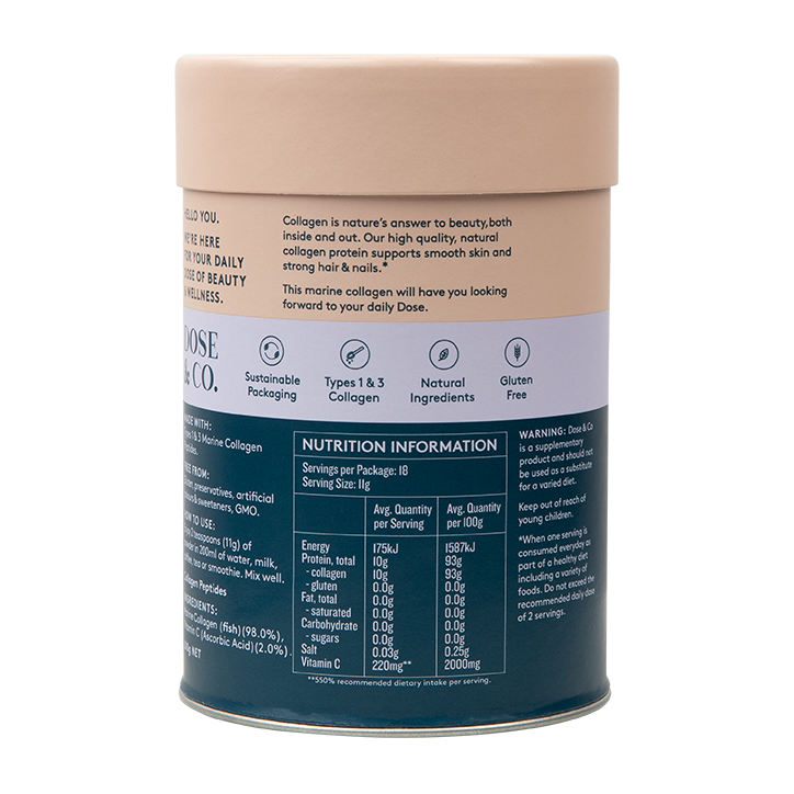 Dose & Co Marine Collagen Peptides 200g image 2