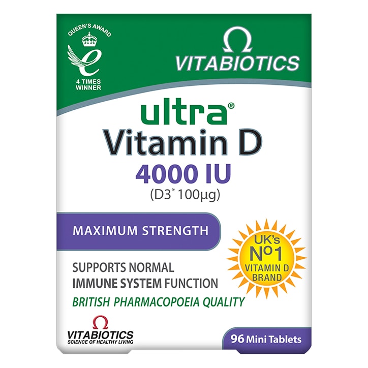 Vitabiotics Ultra Vitamin D3 4000IU 96 Tablets-1