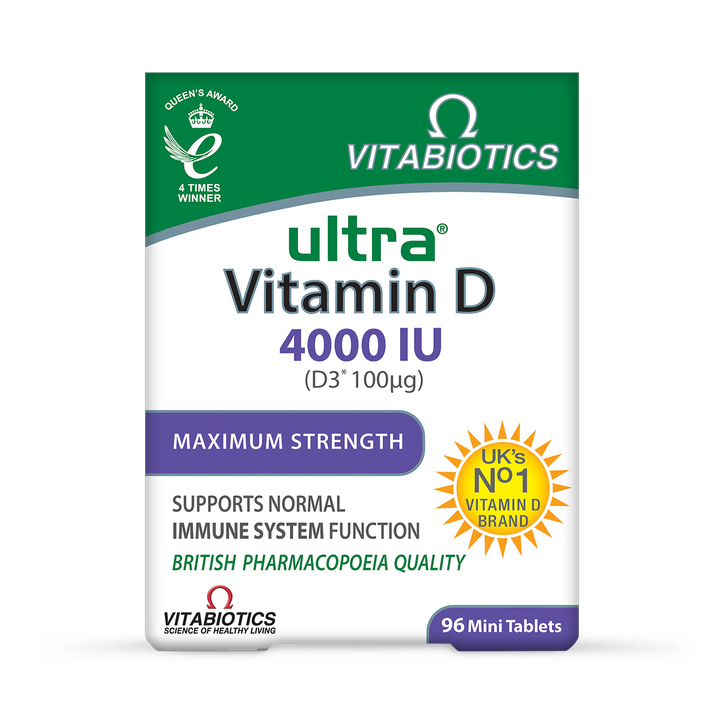 Vitabiotics Ultra Vitamin D3 4000IU 96 Tablets image 1