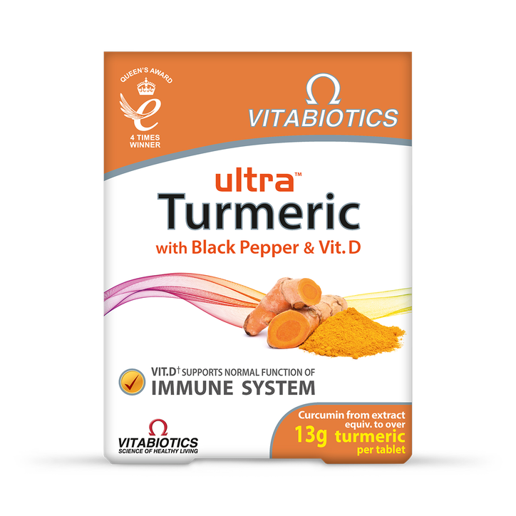Vitabiotics Ultra Turmeric with Black Pepper & Vitamin D 60 Tablets image 1