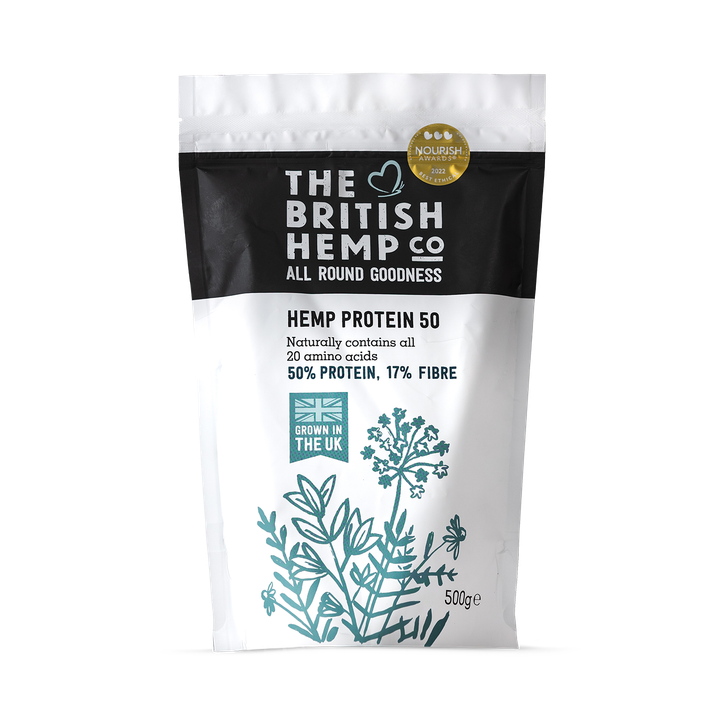 The British Hemp Co Hemp protein powder 50% - 500g image 1