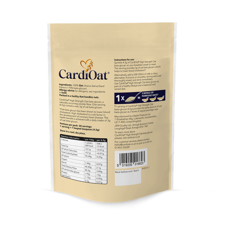 CardiOat High Strength Oat Beta-Glucan Powder 126g image 2