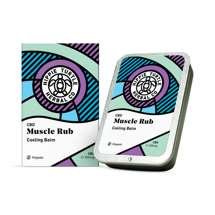 Hippie Turtle Herbal Co Cooling CBD Muscle Rub 500mg 40g