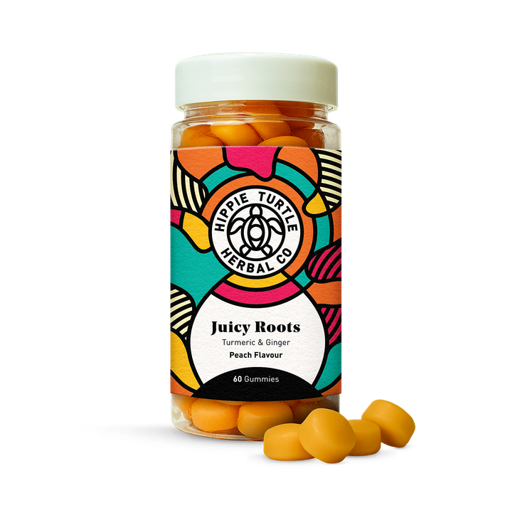 Hippie Turtle Herbal Co Juicy Roots Turmeric & Ginger Gummies - 60 gummies