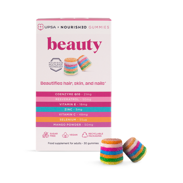 Upsa X Nourished Women's 7 In 1 Beauty 30 Gummies