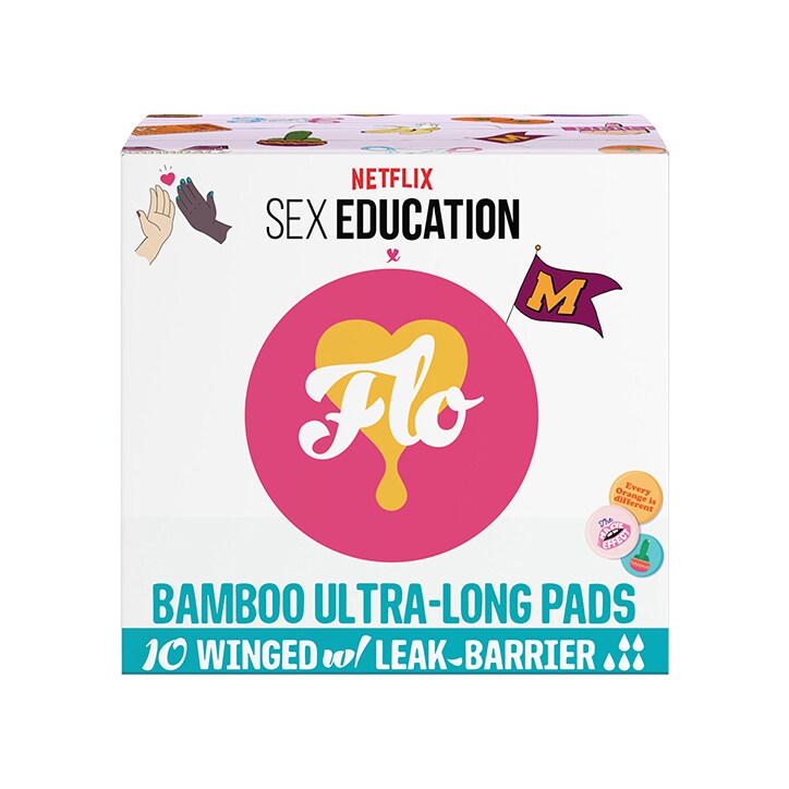 Flo Bamboo Ultra-Long Pads (10 winged)