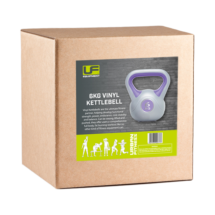 Urban Fitness Vinyl Kettlebell 6KG image 2