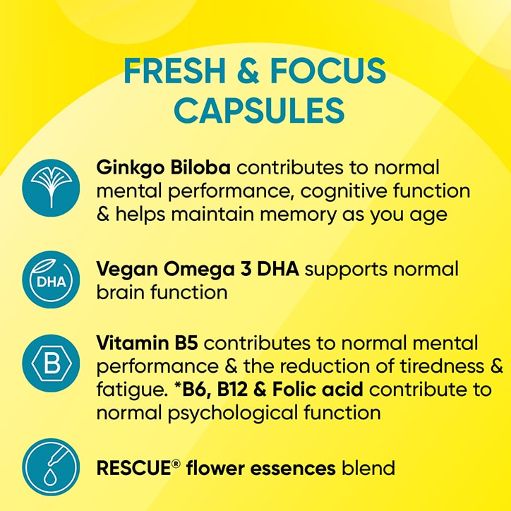 Bach RESCUE Fresh & Focus 30 Capsules image 4