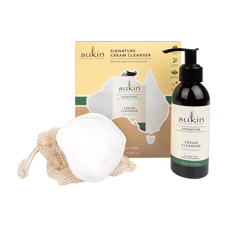Sukin Conscious Cleanse - Brightening Cleanser & Reusable Pads Duo