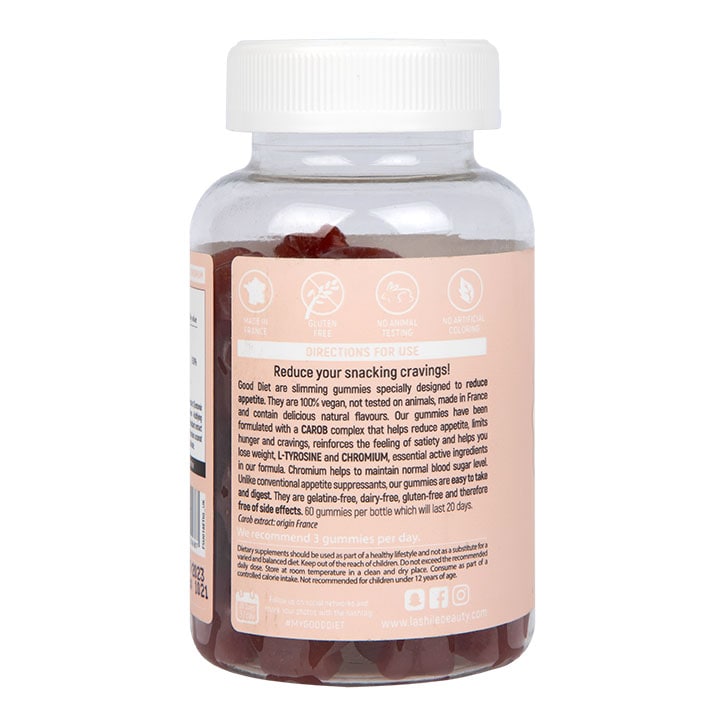 Lashilé Beauty Lash Good Diet 60 Apricot Gummies image 3