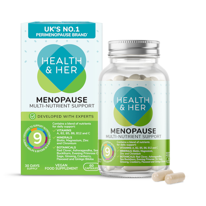 Women's Health & Her Menopause Multi Nutrient Supplement Capsules - Menopause Support - 60 Capsules