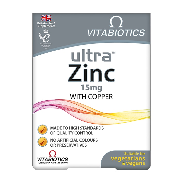Vitabiotics Ultra Zinc 15mg with Copper 60 Tablets-1