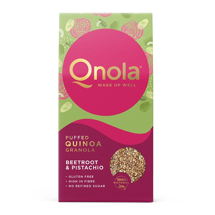 Qnola Beetroot & Pistachio Quinoa Granola 250g image 1