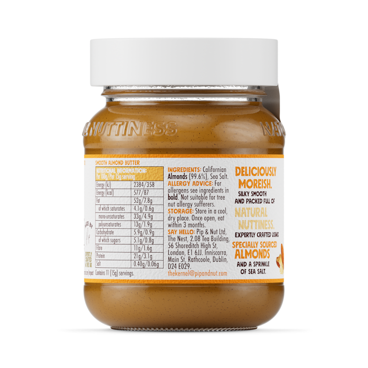 Pip & Nut Smooth Almond Butter 170g image 2