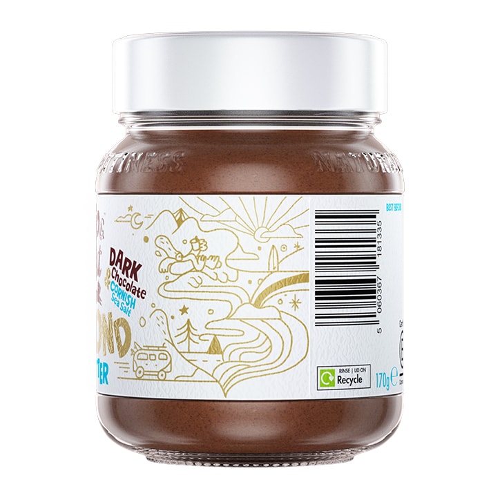 Pip & Nut Dark Chocolate Sea Salt Limited Edition Almond Butter 170g image 2