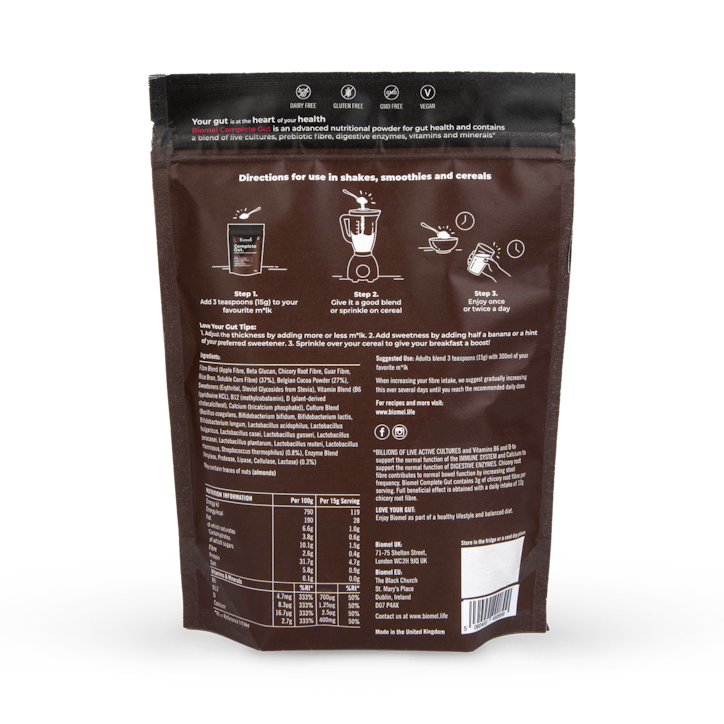 Biomel Complete Gut Belgian Chocolate 450g image 2