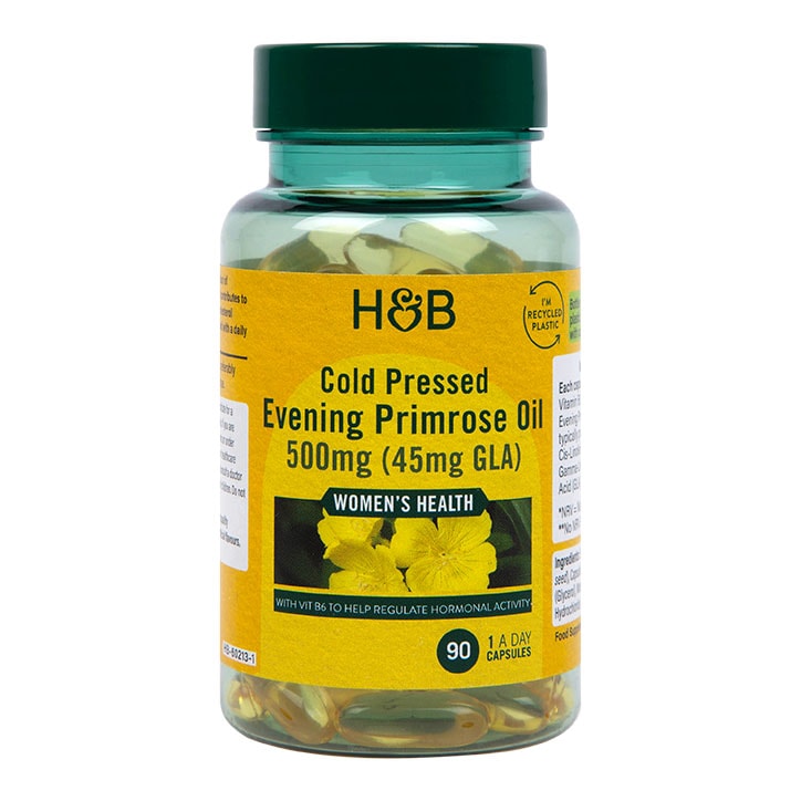 Holland & Barrett Cold Pressed Evening Primrose Oil 500mg 90 Capsules-1