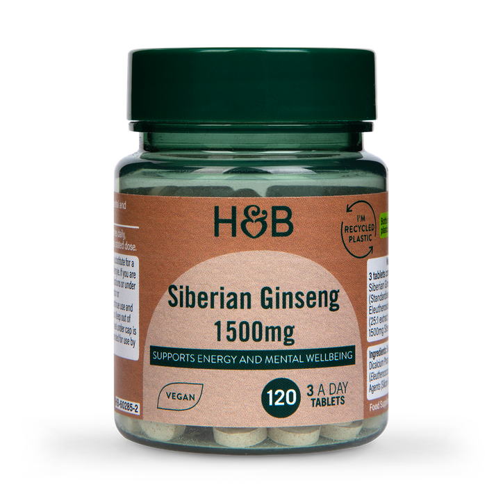 Holland & Barrett Siberian Ginseng 120 Tablets image 1